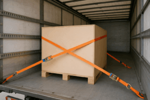 lading zekeren vrachtwagen