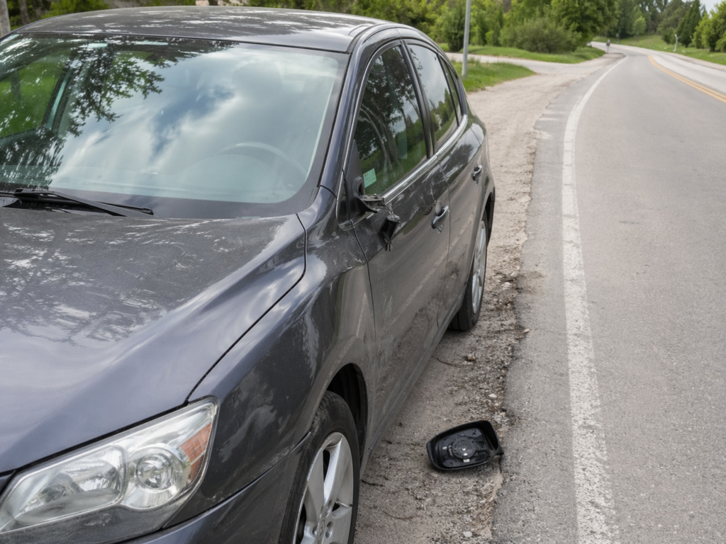 aanrijding tegen stilstaande auto